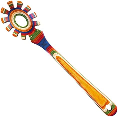 Baltique Marrakesh Collection Wooden Spaghetti Spoon – 12.5" Pasta