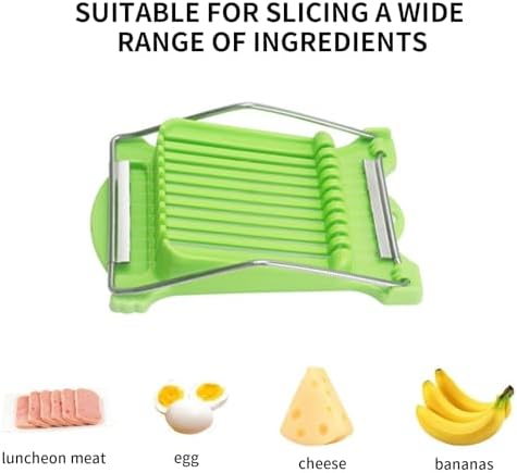 Multipurpose Luncheon Meat Slicer Egg Slicer Cuts 10 Slices for Eggs