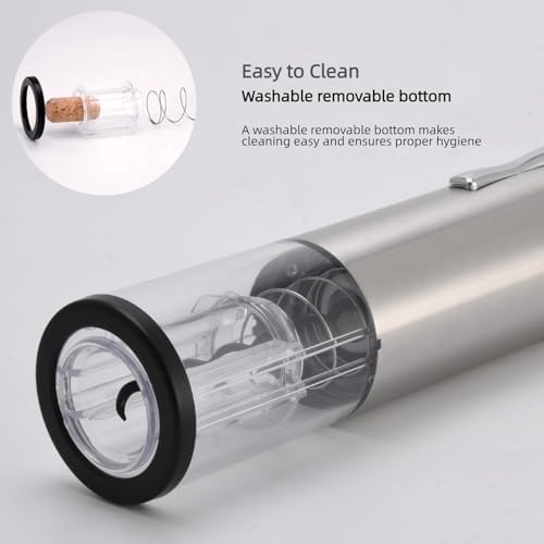 Electric Wine Opener Set, Rechargeable With 2 Vacuum Stoppers, Foil