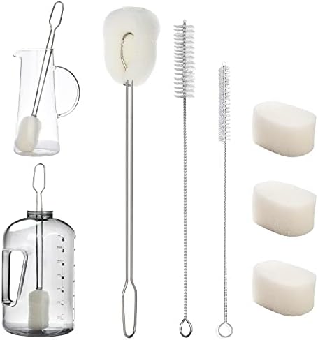 ALINK 14.5" Extra Long Sponge Bottle Brush Cleaner Set, 6-Pack