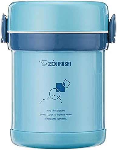 Zojirushi SL-MEE07AB Ms.Bento Stainless Lunch Jar, Aqua Blue