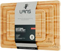 Bamboo Cutting Board, Durable Kitchen Wood Boards with Deep Juice