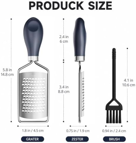 Lemon Zester, Mini Cheese Grater, Small Citrus Zester for