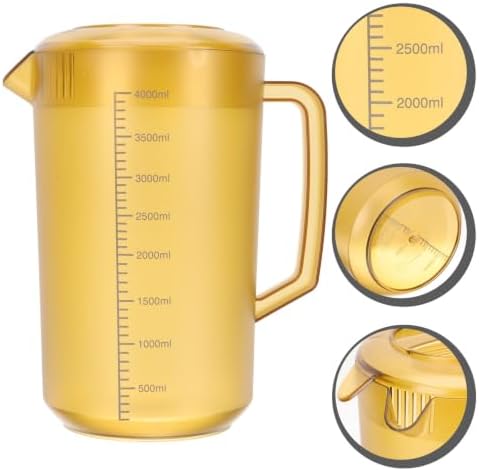 Acrylic Water Pitcher 3500ml with Lid, Large Jug
