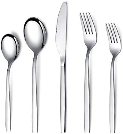 Berglander Flatware Set 20 Pieces, Stainless Steel Flatware Set