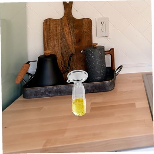 Stainless Steel Small Funnel Set 2pcs Metal Kitchen Funnels for Oil