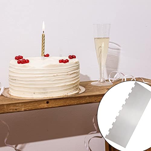 8.6 Inch Stainless Steel Cake Scraper Metal Scraper for Cake Smoother