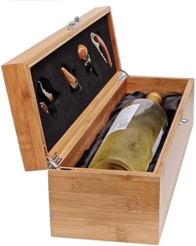 CASE ELEGANCE | Bamboo Wine Box Gift Set | Non-Monogrammed