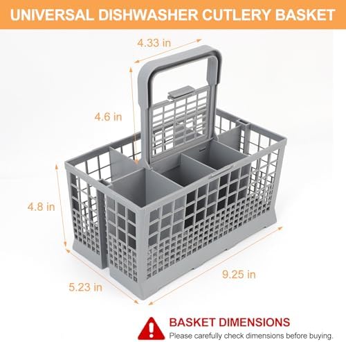 Tbest Dishwasher Silverware Basket, 7 Compartments 9.5 x 5.4 x 4.8