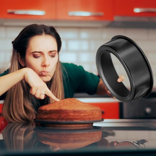 HARFINGTON 2Pcs Round Cake Pan with Removable Loose Bottom 5" Small