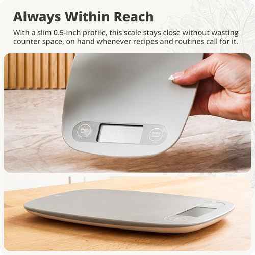 Greater Goods Food Scale, Slim & Compact Build, 1g Precision