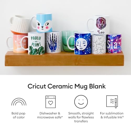 Cricut® Beveled Ceramic Mug Blank - 15 oz/425 ml (6 ct)