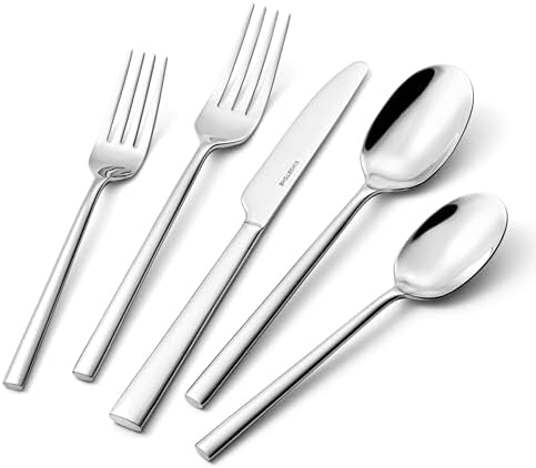 Silverware Set for 8, 40-Piece 18/0 Stainless Steel Flatware Cutlery Set