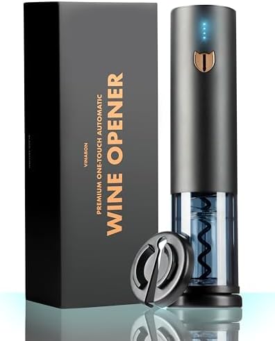 VINABON Electric Wine Opener - Updated 2026 One-Touch Automatic Wine