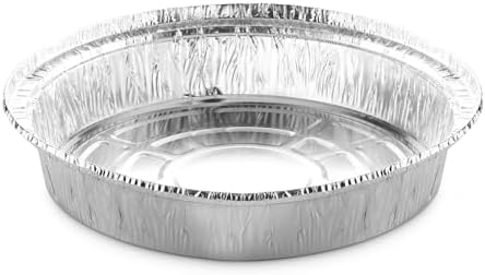 MontoPack 9” Round Aluminum Foil Pans | Disposable Containers with
