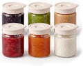 4oz Glass Salad Dressing Containers with Silicone Lids, 6 Pack