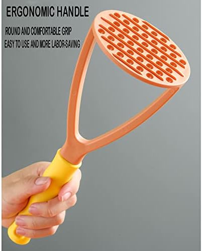 2pcs Potato Masher Manual Masher Kitchen Masher Non-Scratch Nonstick