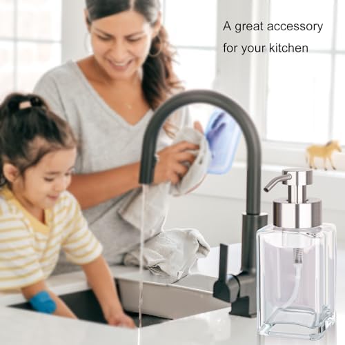 Foaming Soap Dispenser with Stainless Steel Pump, 12oz Refillable