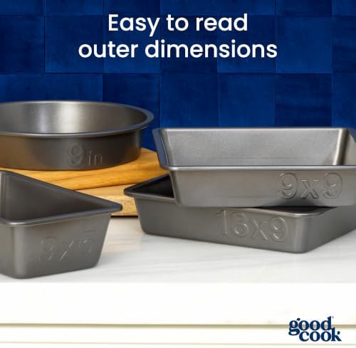 GoodCook PRO Square Cake Pan Nonstick Warp & Scratch-Resistant