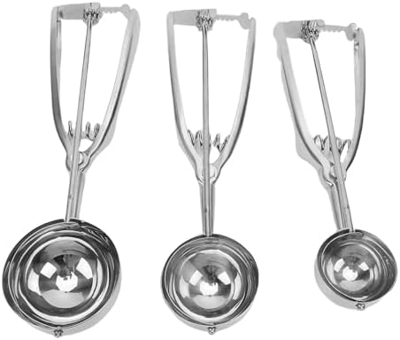 Rengue Cookie Scoop Set 3 Sizes, 304 Stainless Steel Ice Cream Scoop