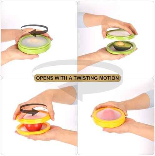 Winb Silicone Avocado & Onion Storage Holders, 4 Pcs