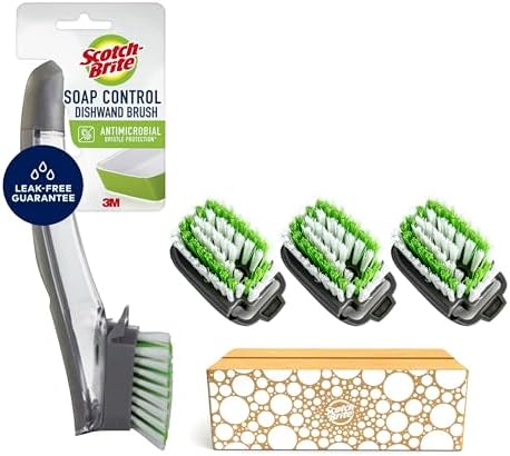 Scotch-Brite Soap Control Dishwand Brush, 3 Pack