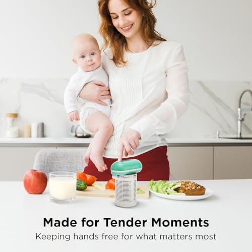 Kitchen Mama Mini Plus Electric Can Opener, Teal