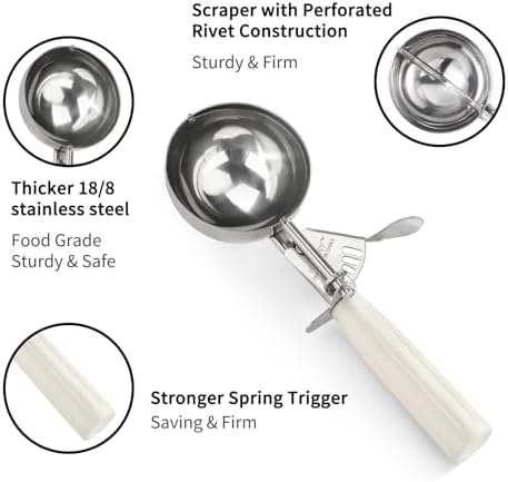 Portion Scoop - Disher, Cookie Scoop, Food Scoop - Portion Control