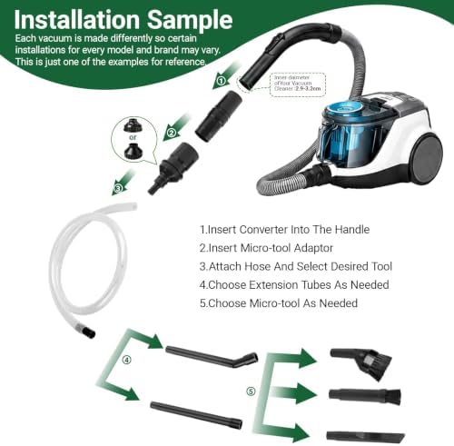 EZ SPARES 1-1/4" Micro Crevice Kit with Bag