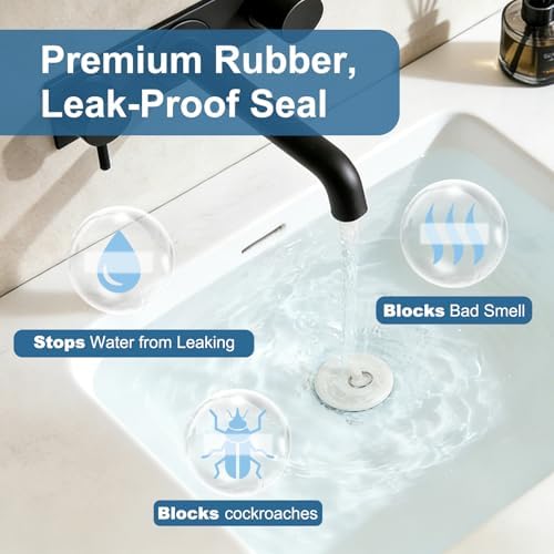 6 Pack Rubber Sink Drain Stoppers