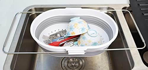 SAMMART 5L (1.3 gallon) Expandable & Collapsible Over The Sink