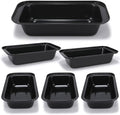 Yoehka 6 Pack Bread Pan Set, Non-Stick 8×4 Carbon Steel Loaf Pans