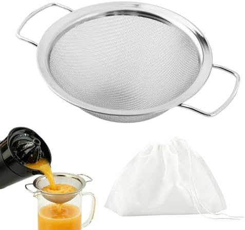 Pulp Strainer with Filter Bag for Nama J2, 304 Stainless Steel Fine