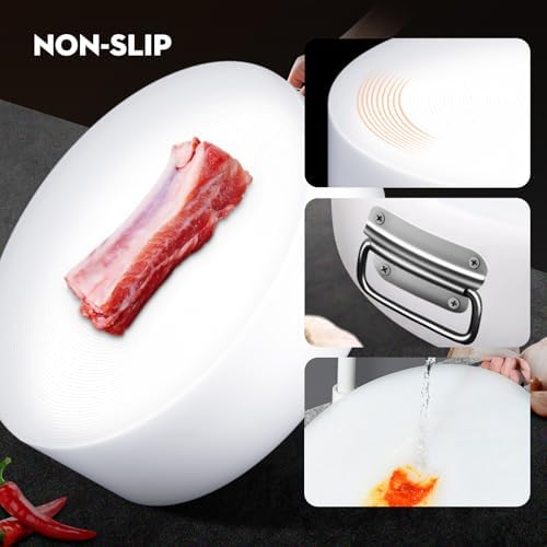 3'' Thick Plastic Cutting Board, 15 * 15'' Large butcher block cutting