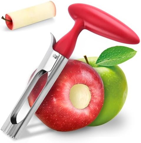Bestac Apple Corer - Stainless Steel Sharp & Safe Easy to Remove Cores