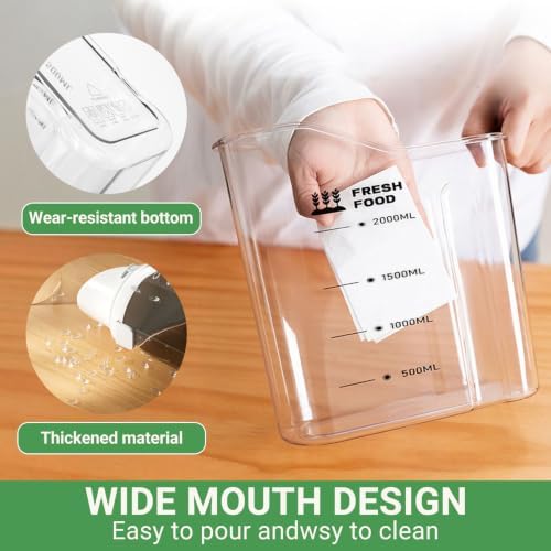 Rice Containers 5.5lbs and Cereal Storage Dispenser-Airtight Food