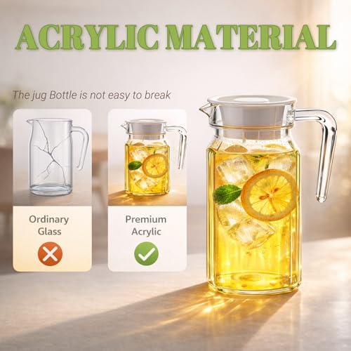 Water Plastic Jug With Lid,Water Jugs For Parties Wasserkrug