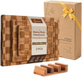 Bamboo Cutting Board Set of 3 Wooden Cutting Boards for Kitchen Wood