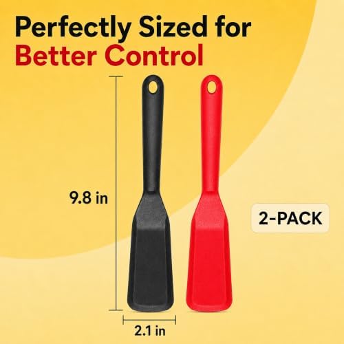 Eggssentials Pack of 2, Egg Spatula - Non-Stick, High Heat Resistant