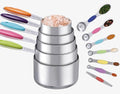 12 PCS Measuring Cups and Spoons Set Stainless Steel, 5 Measuring Cups