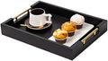 Decorative Coffee Table Ottoman Trays Modern Wood Elegant 16"x12"