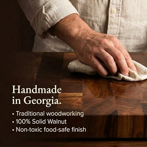 Walnut Butcher Block Cutting Board, Large
