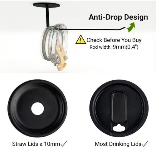 Cabinet Door Organizer Set for Lids and Straws, 4-Piece