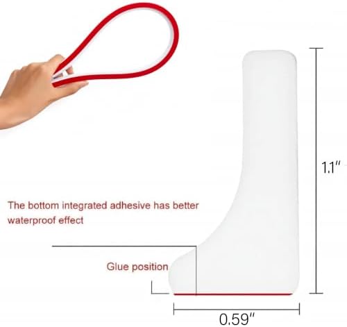 79 Inch Shower Dam Water Barrier, Self-Adhesive Silicone Shower