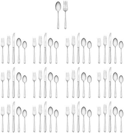 Henckels Milena 62-pc 18/10 Stainless Steel Flatware Set, Service for