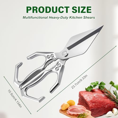 Multifunctional Heavy-Duty Kitchen Shears 2026 New, Heavy Duty Kitchen