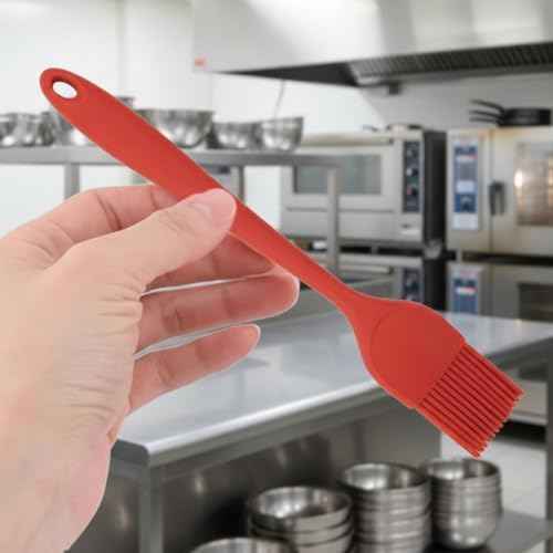 Soro Essentials- 1-3/4" Wide Silicone Basting Brush Red Color Set of