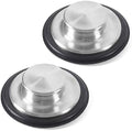 CORNERJOY 2 PCS Stainless Steel Kitchen Sink Stopper, Large Wide Rim
