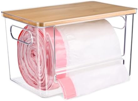 Trash Bag Dispenser Under Sink Organizer for Pantry, Kitchen