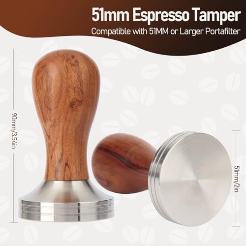 51mm Espresso Tamper Kit, Coffee Tamper Espresso Tools